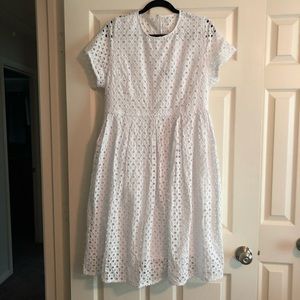 NWOT Lane Bryant White Eyelet Dress 18